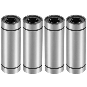 LM10UU Extra Long Linear Ball Bearings, 10mm Bore Dia, 19mm OD, 55mm Length (Pack of 4)