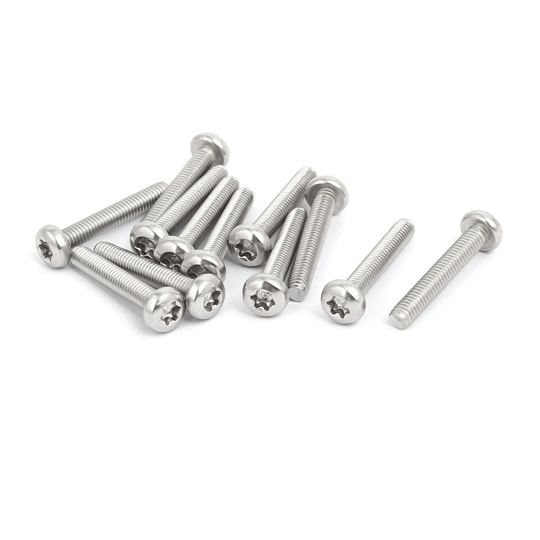 M4x25mm 316 Stainless Steel Pan Head Torx Socket Cap Security Screw 12pcs