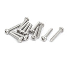 M4x25mm 316 Stainless Steel Pan Head Torx Socket Cap Security Screw 12pcs