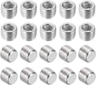 Iron Hex Socket Pipe Fitting, G1/8 Male Thread Hose Adapter Connector, for Garden Pipe Pneumatic Solenoid Valve, 20Pcs