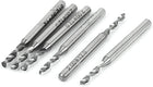 2mm x 12mm x 3.175mm Spiral Flute Carbide Micro Drill Bits Engraving Tool 6 Pcs