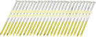 500Pcs 21 Degree 0.131" x 3-1/4" Framing Nails, Galvanized Carbon Steel Plastic Collated Nails for Furniture/Constructions, Color Zinc