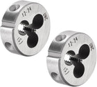 12-24 UNC Round Die, Machine Thread Right Hand Threading Die, Alloy Tool Steel Screw Thread Cutting Die, 2pcs