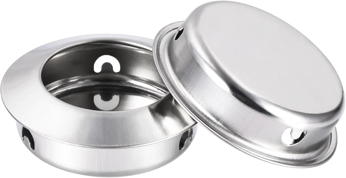 Alça de Puxar com Design de Dedo, 22 peças; Diâmetro do Orifício: 35mm/1,38"; Alça Inclinada para Portas de Gavetas; Cor Prata