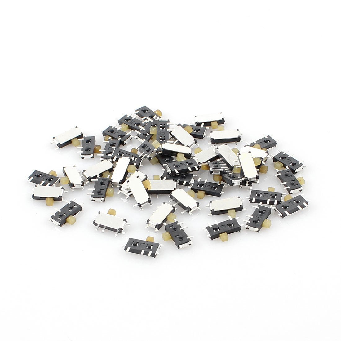 50 Pcs On/Off 2 Position 7Pin SPDT Mini Surface Mounted Devices SMT Slide Switch 7mm x 3mm