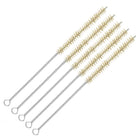 Test Tube Brush 12mm Dia Twist Handle Bristle Wash Tubing Cleaning Brushes 5pcs