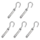5Pcs M6 304 Stainless Steel Expansion Hook, Small Open Cup Expansion Bolt Screw Concrete Hook for Wall Ceiling Concrete Masonry
