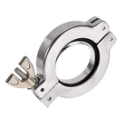 Aluminum Vacuum Clamp 68mm X 46mm KF40 Single Pin Clamp Wing Nut W Center Ring for Ferrule TC