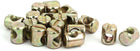 M5x10mm Yellow Zinc Plated Slotted Barrel Nuts 20pcs