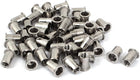 M10 Stainless Steel Flat Head Rivet Nut Insert Nutsert Silver Tone 50pcs