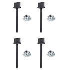 M4 x 45mm Thumb Screw Bolt with T Nut Hand Driven Spade Nylon Plastic Screws Metric Thread for RC Model Aircraft 4 Pcs