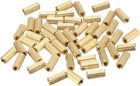 50pcs Brass Round Straight PCB Pillar Female Thread Standoff Spacer M2x3x7mm