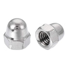 M6 Thread Dia Dome Head 304 Stainless Steel Cap Acorn Hex Nuts 20Pcs