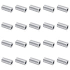 20pcs Aluminum Spacer 5mm Bore x 10mm OD x 20mm Length Screw Standoff Bushing Plain Finish Round Metal Spacer for M5 Screws Bolts and Rods