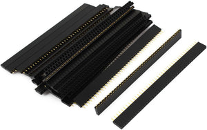 30 Pcs Female PCB Header 40 Way 2.54mm Spacing Connector Black
