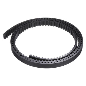 S5M Open Ended Timing Belt, 10mm Width x 1 Meter Length, 5mm Pitch Length, Steel Wires Inside Synchronous Belt, Black