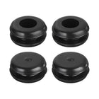 70Pcs Rubber Grommets 2/8" (8mm) Drill Hole, 1/4" (6mm) ID Double Sided Hole Plugs Ring Gasket for Firewall Cable Wire Protecting, Black