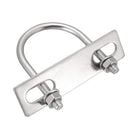 u-Bolts 4Pcs 1.65"(42mm) Inner Width 65mm Length M6 304 Stainless Steel Round U Bolt with Nuts Frame for Boat Trailer Axle