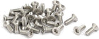 M3x8mm 304 Stainless Steel Flat Head Torx Drive Type Screw Silver Tone 30pcs