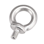 Lifting Eye Bolt M8 x 12mm Male Thread 304 Stainless Steel for Hanging, Pack of 8