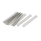 Compression Spring,304 Stainless Steel,4mm OD,0.3mm Wire Size,40mm Free Length,Silver Tone,10Pcs