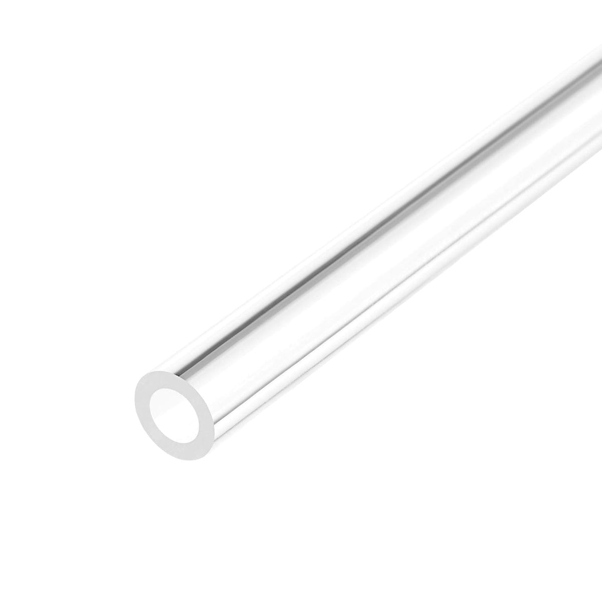 Clear Rigid Acrylic Pipe 5mm(3/16") ID x 8mm(5/16") OD x 610mm(24"), 1.5mm(1/16") Wall Round Tube Tubing