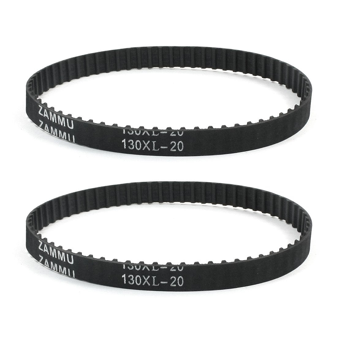 2 x 130XL 65 Teeth 10mm Width Rubber Cogged Industrial Timing Belt 13"