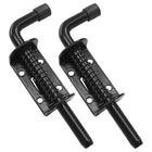 LinkMejor 2pcs 5 pulgada Bisagra de Bolta de Cilindro Cargado con Resorte, Negra