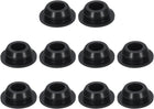10pcs 7/16 Inch Black Button Hole Plugs - Fit 10mm Hole, Snap-in Locking, Waterproof Plugs