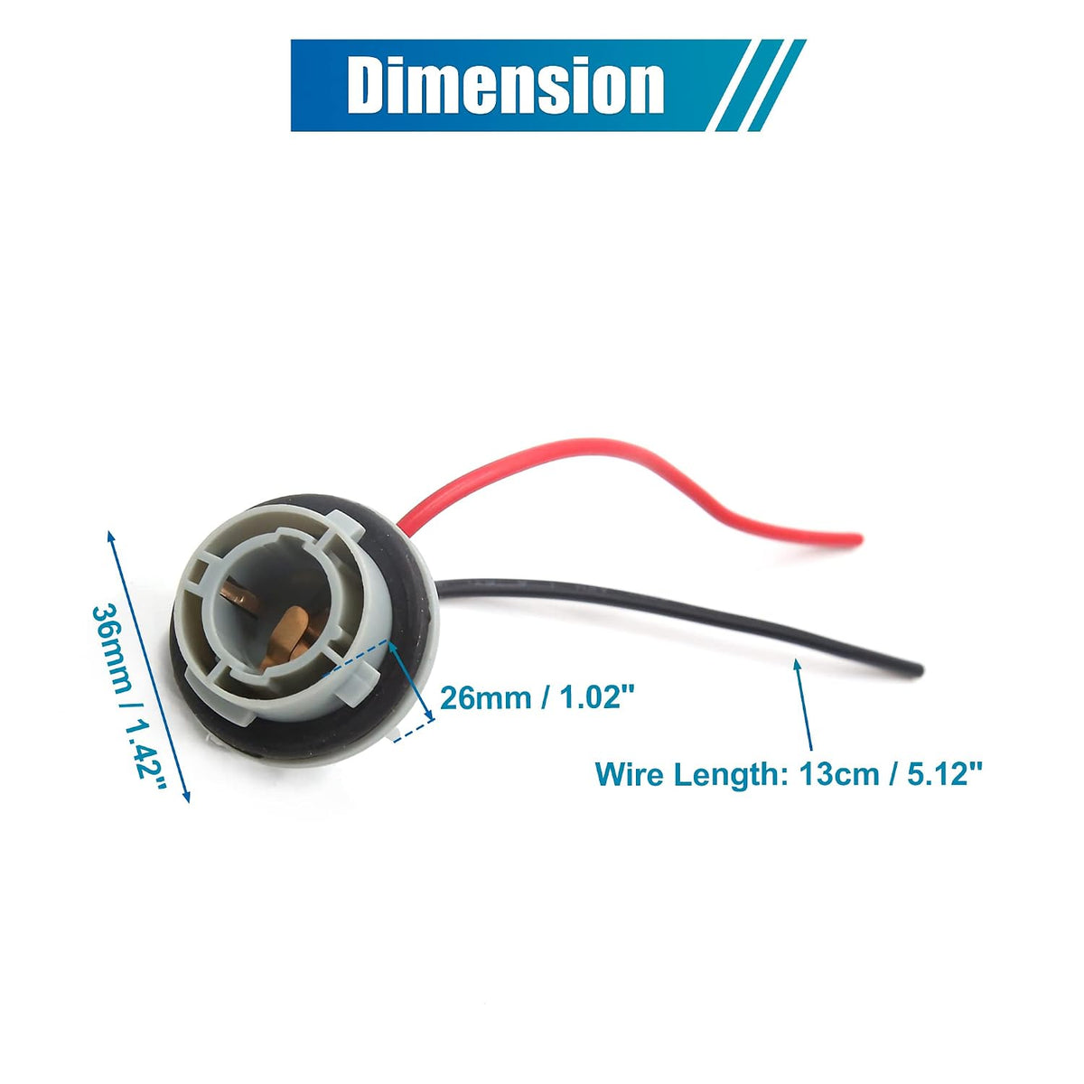 1156 Bulb 2 Cablu Car Brake Turn Signal Lumină Socket Adapter Cârlig Conector Replacare Universal