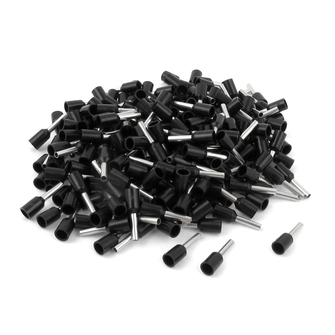 E1508 16AWG Insulated Ferrule Cord End Terminal Connector, 200 Piece, Black