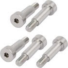 304 Stainless Steel Hex Socket Shoulder Bolt 10mm Shoulder Dia 25mm Shoulder Length M8 Thread 5pcs