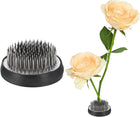 LinkMejor Flower Frog, Round Stainless Floral Frogs, Flower Arranger Fixed Tool Pin Frog for Flower Arrangement Vase, Fixation and Decoration (Silver, 2.1inch)