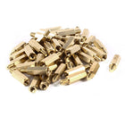 50pcs Brass Hex Standoff Spacer Screw Female to Male 16mm+6mm M4 4mm