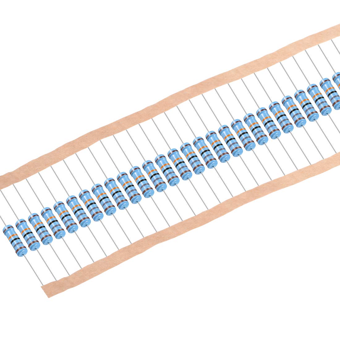 30Pcs 180K Ohm Resistor, 1W 1% Tolerance Metal Film Resistors, Lead, 5 Bands for DIY Electronic Projects and Experiments
