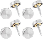 4 Pcs 16mm Stainless Steel Caps Decorative Mirror Nails