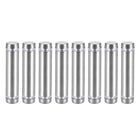 1/2 Dia x 2-1/8"(12x54mm) Double Head Standoff Screws Acrylic Glass Nails 8pcs