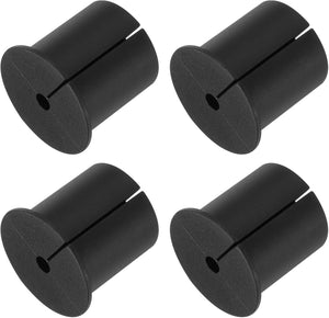 4Pcs Wall Grommets for Cables 1-3/8 Inch Silicone Cable Wall Bushing Feed Through Cable Routing Kit Accessories Wall Cable Pass Through for Ethernet with 6.5mm Hole, Black