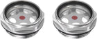 Air Compressor Oil Level Gauge Sight Glass G1-1/4 Male Threaded Aluminum Liquid Indicator Sight Window 2Pcs