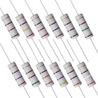 60 Pcs 5W Metal Oxide Film Resistor 120,150,180,200,220,240,270,300,330,390,470,510 Ohm