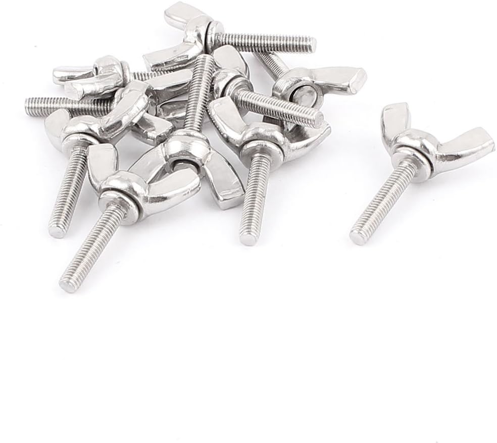 M3x16mm 304 Stainless Steel Butterfly Screw Bolt Wing Bolts 10pcs