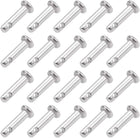 Single Hole Clevis Pins - 3mm X 12mm Flat Head 304 Stainless Steel Link Hinge Pin 20Pcs