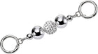 Purse Strap Extender, 14.5cm/5.7" Artificial Pearl Bag Short Chain Replacement for Women Handbag Shoulder Crossbody Bag (Silver)