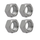 4pcs M24 x 1.5mm Pitch Metric Fine Thread Carbon Steel Left Hand Hex Nuts