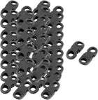 LinkMejor Plastic Handbag Webbing Belt Adjustive Quick Release Buckle Fastener 50 Pcs Black