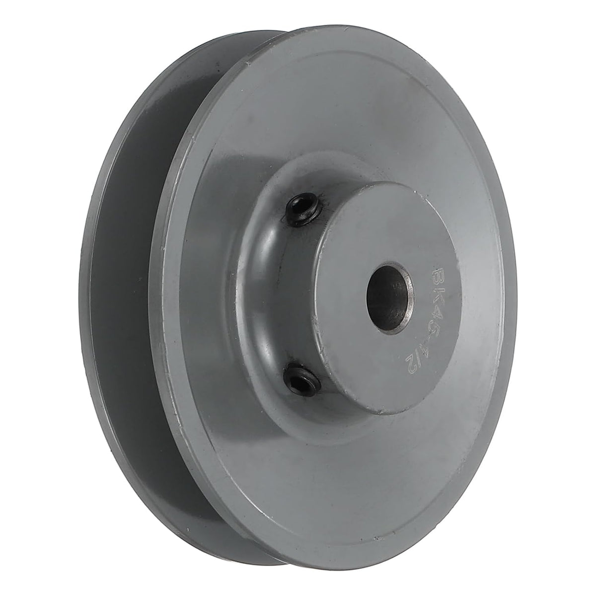 BK45-1/2 V-Belt Sheave 1/2"Bore 4.25"OD Single Groove Web Sheave Bored-to-Size Sheave, Cast Iron, Belt Section for 3L or B Belt
