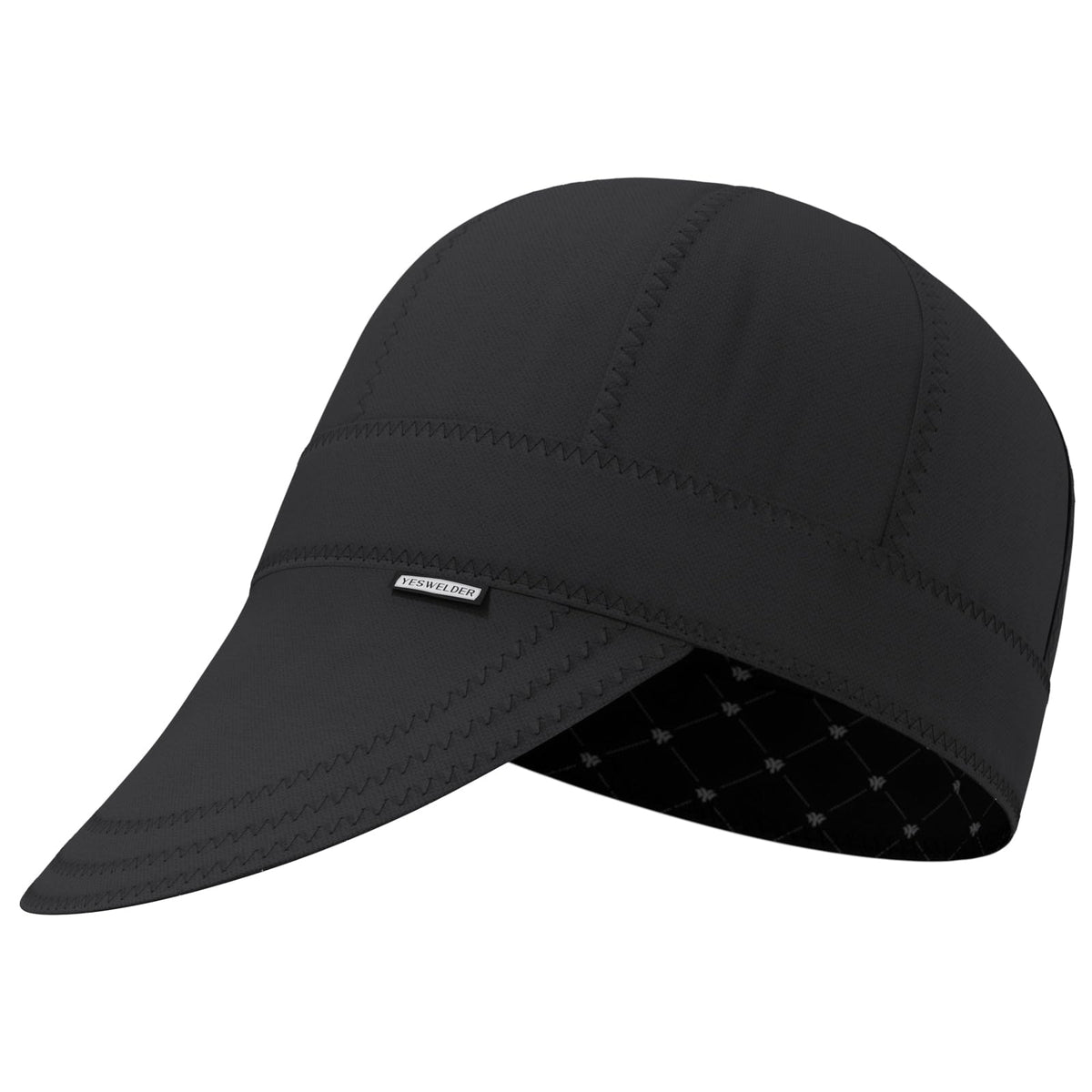 LinkMejor Växlingsbar 8-panel Svetskäpp, Allt Svart, Storlek 7-1/4