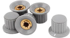 5pcs 6mm Shaft Potentiometer AV CD Volume Tone Control Rotary Knobs