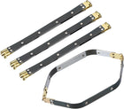Metal Internal Flex Frames, 4Pcs 9.84"x0.55" Hexagon Lock Frame Kiss Lock Clasp Bag Frame Hardware Replacements for DIY Purse Handle Bag Making Sewing Craft Carpet