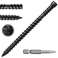 #10 x 1-7/8" Hidden Deck Screws, 350Pcs Star Drive Countersunk Wood Screws